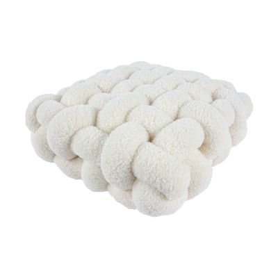 Woven Lamb Fleece Square Pillow - Raydin