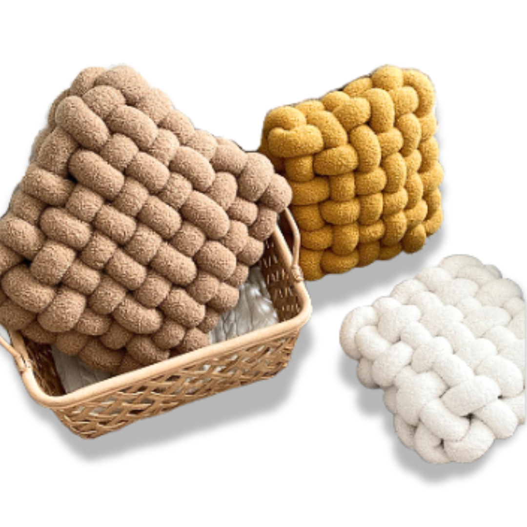 Woven Lamb Fleece Square Pillow - Raydin