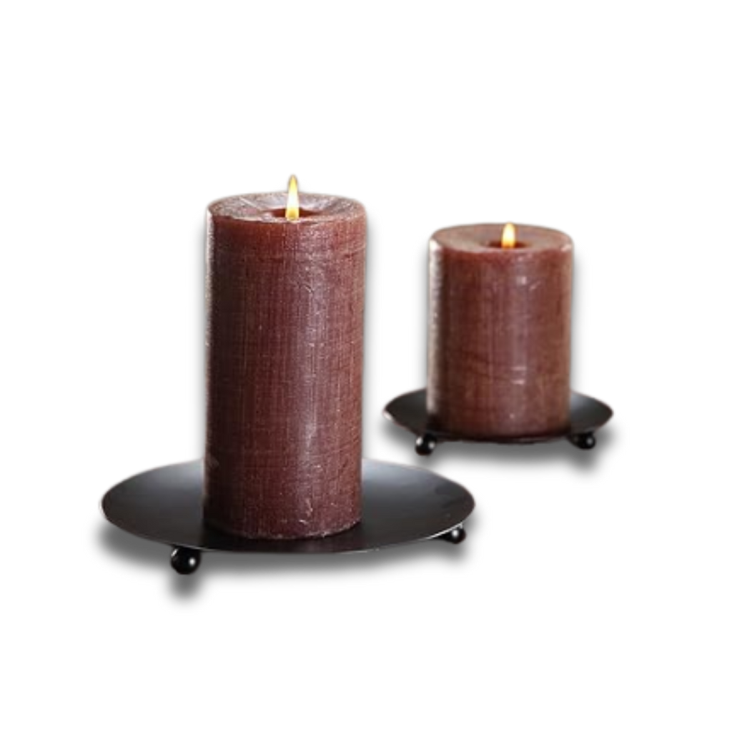 Iron Plate Candle Holder - Raydin