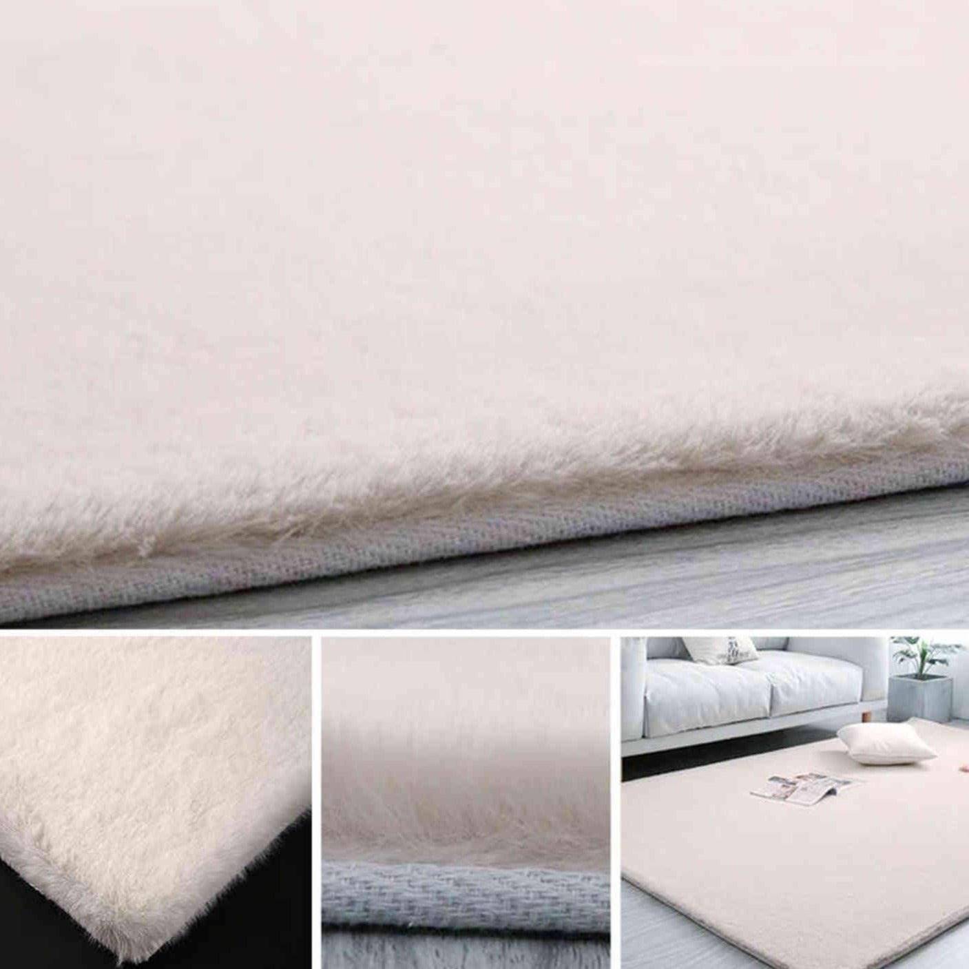 Faux Rabbit Fur Rug - Raydin