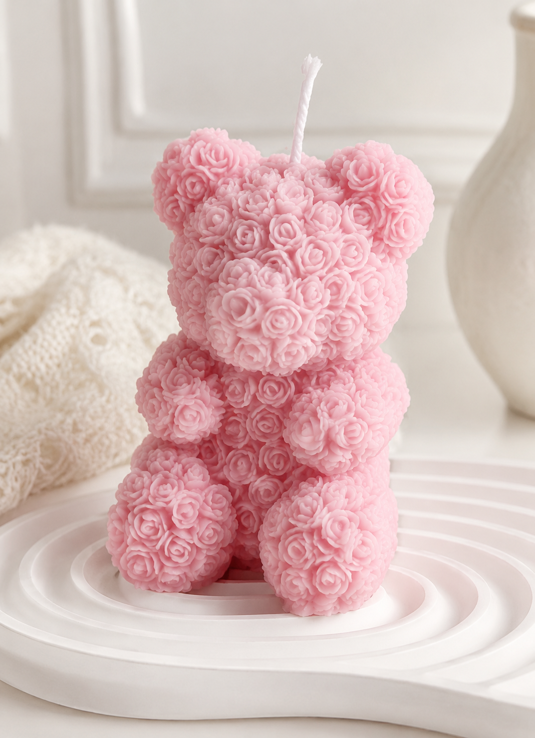 Rose Bear Aromatherapy Candle