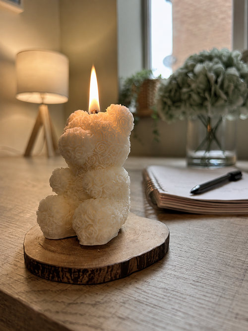 Rose Bear Aromatherapy Candle