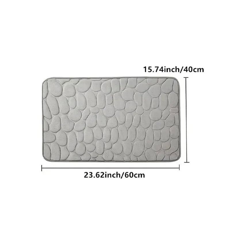 Coral Velvet Memory Foam Bath Mat - Raydin