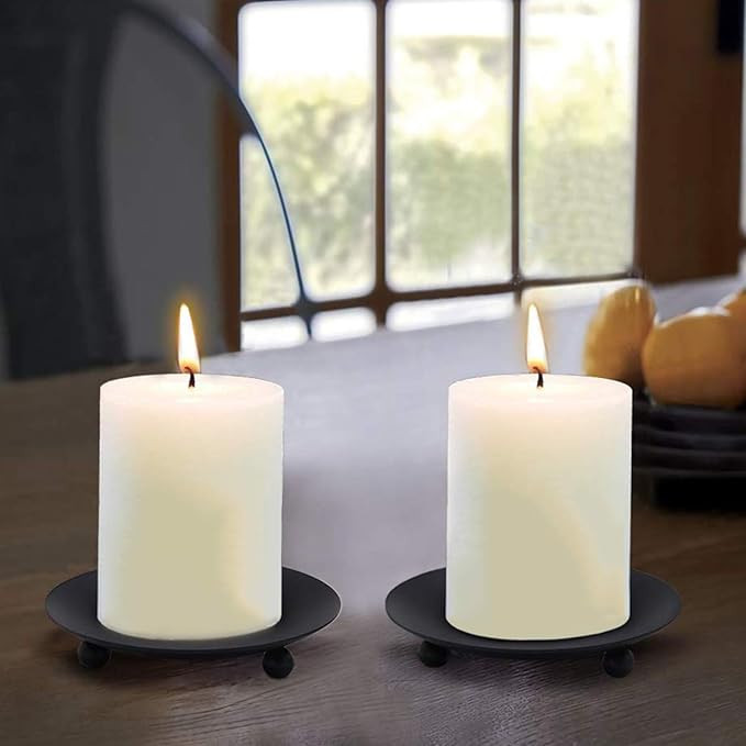 Iron Plate Candle Holder - Raydin