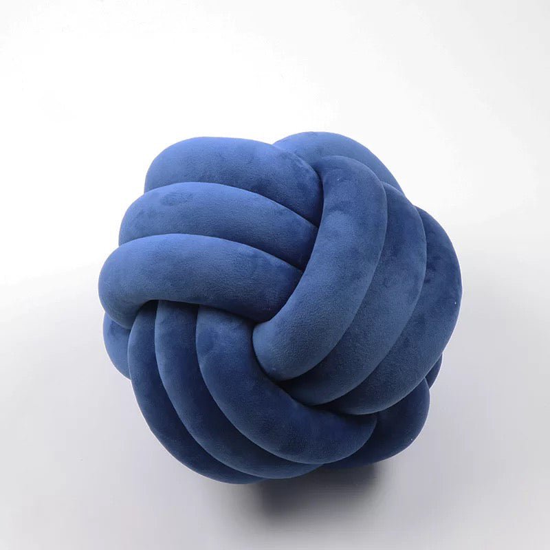 Woven Knotted Ball Pillow - Raydin